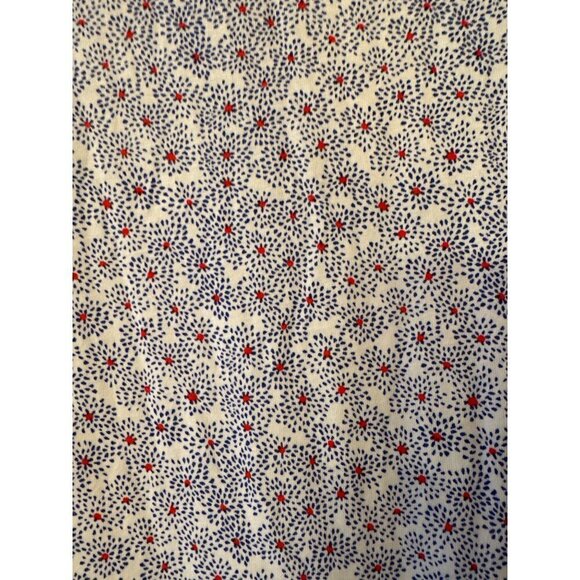 Boden Blue White Red V Neck Dress Short Sleeve US Size 8L - Picture 5 of 8